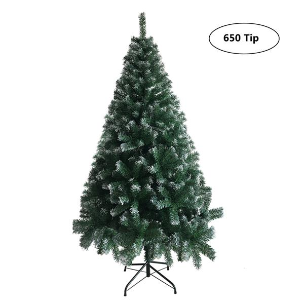 6FT Snow Flocked Christmas Tree – Pre-lit Holiday Decoration for Home